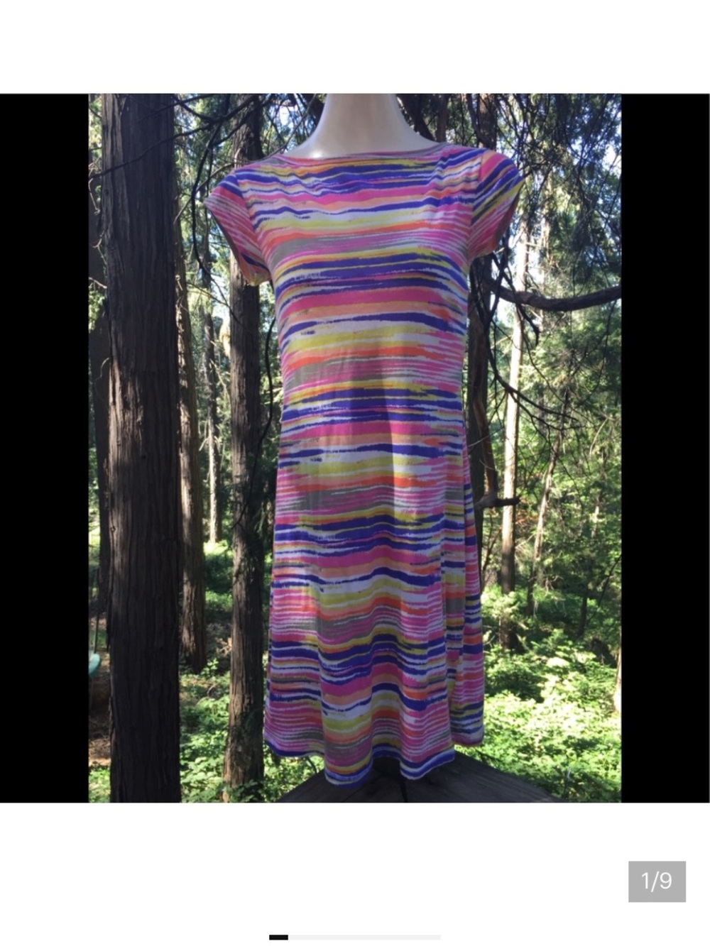 Victoria's Secret Multicolor Striped Mini lounging Dress
